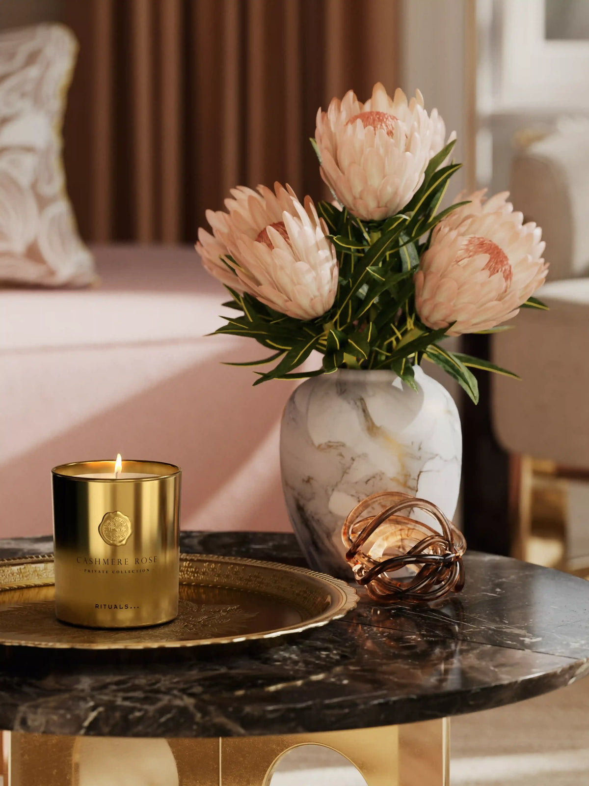 Private Collection Cashmere Rose Scented Candle 360 g