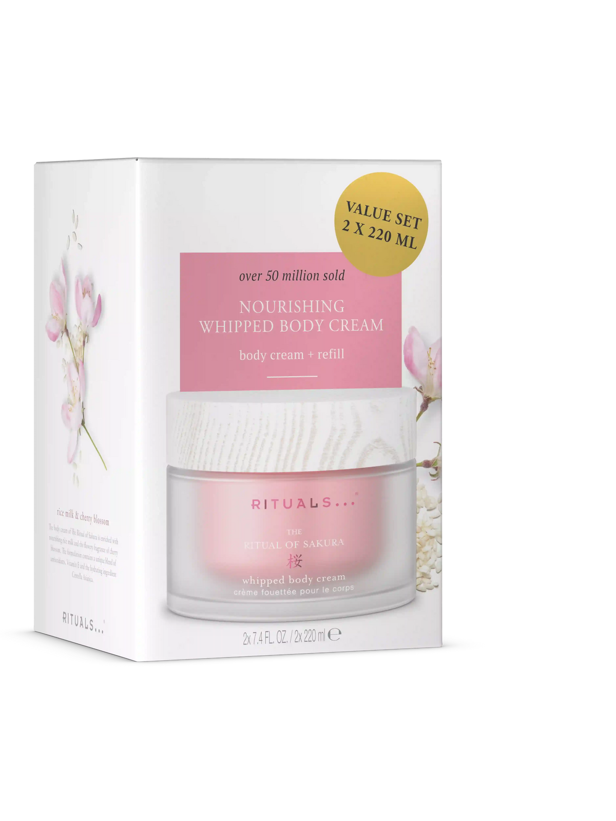 The Ritual of Sakura Body Cream and Refill Pack 440 ml