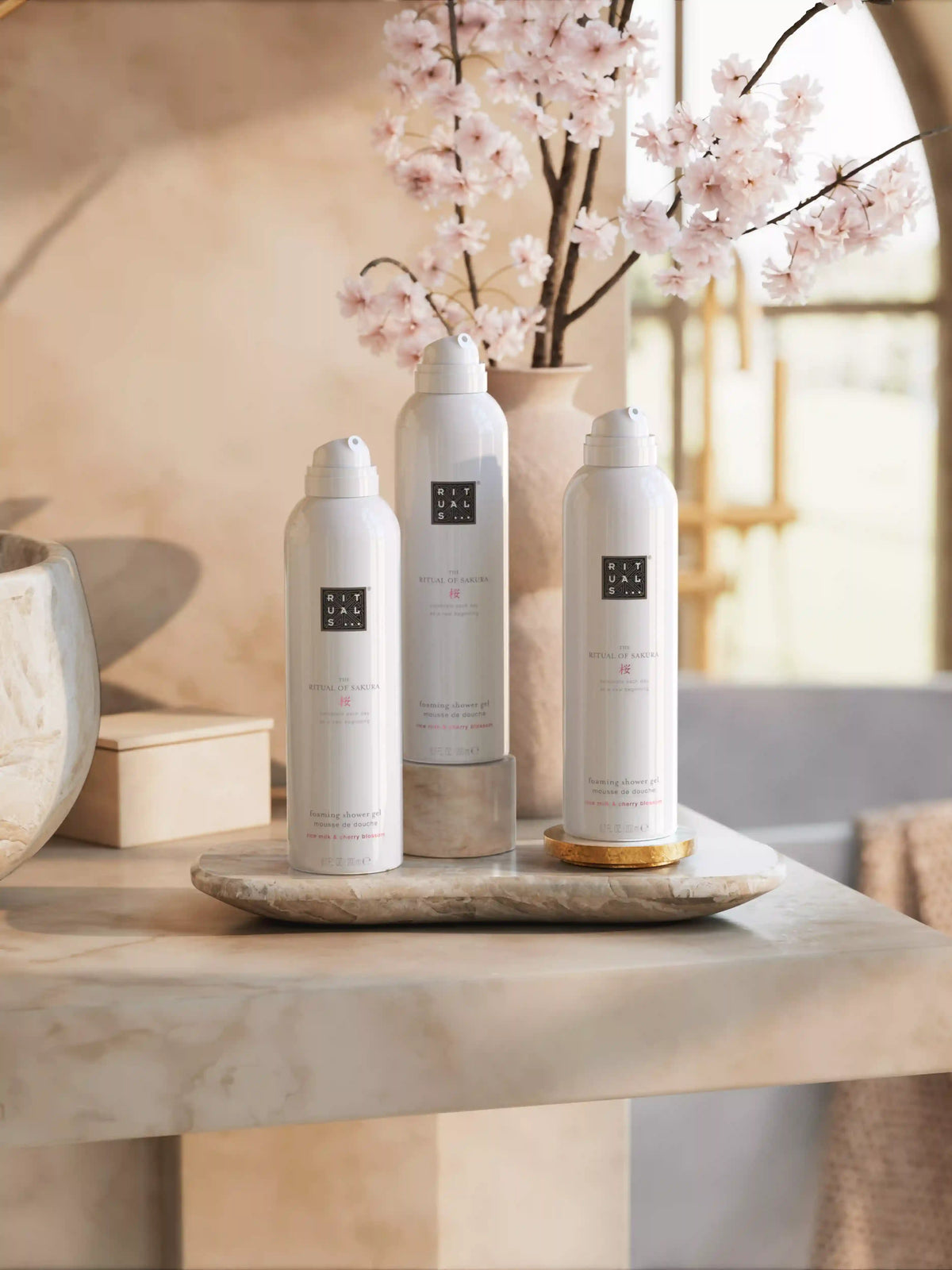 The Ritual of Sakura Shower Foam Value Pack 600 ml