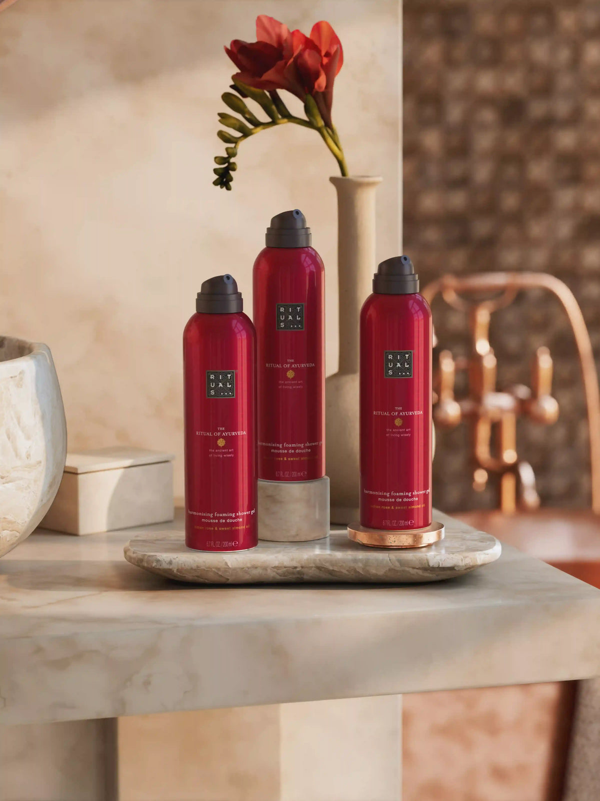 The Ritual of Ayurveda Shower Foam Value Pack 600 ml